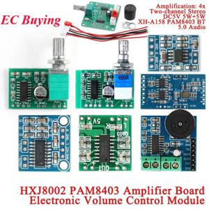 PAM8403 앰프 보드 모듈 2개/1개, 미니 사이즈, 2.5V에서 5V로 변환, 2x3W 디지털 전력 오디오, 클래스 D, 2채널, 3W, 볼륨 조절 기능, USB, HXJ8002.