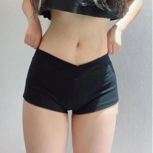 울트라 쇼트 스포츠 반바지, 블랙 발레 바지, 타이트 로우 웨이스트 반바지, 심플 캐주얼 피트니스 러닝 반바지, 스포츠 액세서리