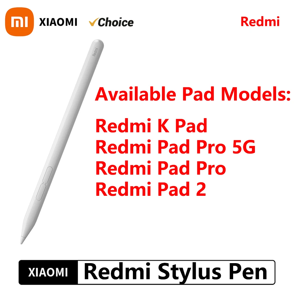 오리지널 Redmi 스타일러스 펜 240Hz 드로잉 필기 스크린샷 태블릿 화면 터치 4096 레벨 타입C 충전 중국판
