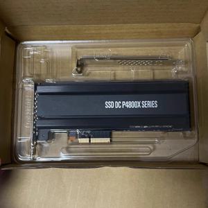 새로운 정품 인텔 옵테인 P4800X 375GB 750GB PCIe NVMe 하프 하이트 카드 SSD 솔리드 스테이트 드라이브 삽입 카드 AIC DC P4800X