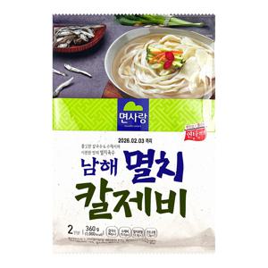 면사랑 남해멸치 칼제비 360g