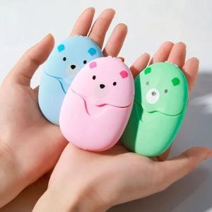 50/150개 여행용 비누 시트 휴대용 비누 종이 목욕 손 세정 야외 여행용 클리닝 비누 시트 향기 거품 캠핑에 적합
