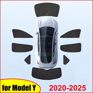테슬라 모델 Y 주니퍼 2025-2020 2026 차량용 앞유리 선쉐이드 커버 프론트 사이드 윈도우 프라이버시 블라인드 캠핑용 차광막