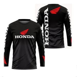 Playera Motociclista Biker Honda 빠른 건조 통기성 긴팔 혼다 라이딩 티셔츠 남성용 및 여성용 탑