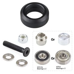 10Pcs OpenBuilds V-슬롯 알루미늄 프로파일 CNC 라우터 3D 프린터 Ender3 V2용 베어링 델린 풀리가 있는 대형 솔리드 POM V 휠