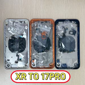 아이폰 XR용 후면 하우징 배터리 커버, 17 Pro처럼 DIY XR을 17 Pro처럼 바꾸는 트레이 포함