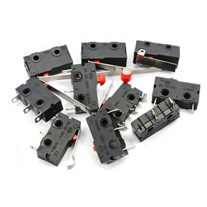 10개 KW11/KW12 소형 미니어처 리미트 스위치 기계식 트래블 5A 125/250V~10T85 NO-NC 자동 복귀 풋 스위치