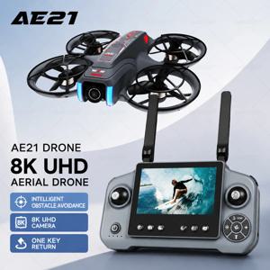 AE21 드론, 8K 고화질 항공 촬영, 지능형 장애물 회피 기능, 대형 화면 리모컨, 접이식, 브러시리스 모터, GPS 기능, 전문가용 드론