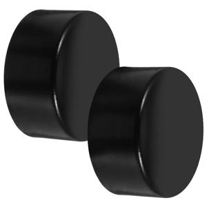 2개입, 스테인리스 스틸 재질의 둥근 모양 계단 난간 끝 마개, 50mm, 난간 보호용, 나무 또는 PVC 난간 끝 덮개, 커튼 막대 덮개