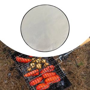 벽난로 매트, 바비큐용 방화 담요, 재사용 가능한 둥근 모양의 안정적인 바비큐 보호 매트, 파티오 잔디밭용 바비큐 바닥 매트