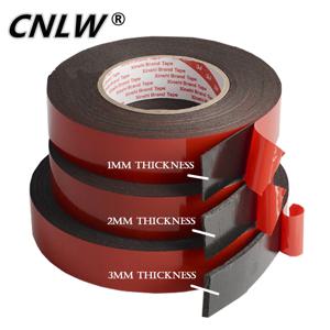 1 PC 1mm-2mm-3mm 두께 강력한 양면 접착 폼 테이프 10mm-50mm 장착 고정 패드용 스티커