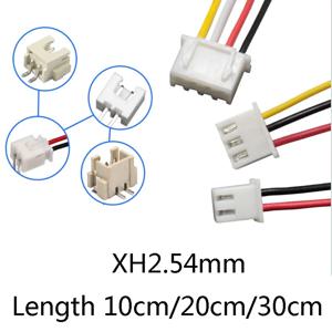 10pcs JST XH 2.54 2/3/4/5/6 핀 피치 2.54mm 커넥터 수 플러그 와이어 케이블 10cm/20cm/30cm 길이 26AWG 남성 여성 플러그 소켓