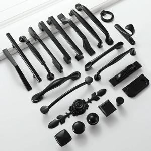 검은색 손잡이 가구 캐비닛 손잡이 Muebles 손잡이 주방 손잡이 서랍 손잡이 캐비닛 당겨 찬장 손잡이 손잡이