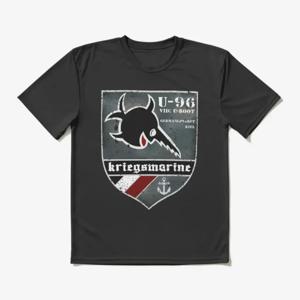빈티지 스타일의 U-96 잠수함 그래픽 티셔츠, 100% 면 소재, 오넥 디자인, 여름용 반팔, 캐주얼 남성 티셔츠, 사이즈: S-3XL