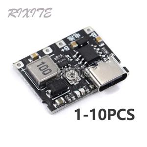 1-10PCS 리튬 이온 18650 3.7V 4.2V 배터리 충전기 보드 DC-DC 스텝 업 부스트 모듈 USB Type-C TP4056 고속 충전 모듈