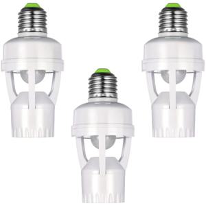 소켓 변환기 AC100-240V E27 PIR 모션 센서 포함 앰플 LED E27 램프 베이스 지능형 스위치 전구 램프 홀더