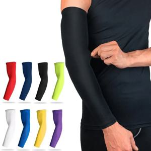 WOSWEIR 스포츠 암 압축 슬리브, 농구 사이클링 암 워머, 여름 러닝, UV 차단, 배구 자외선 차단 밴드