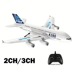 A380 비행기 에어 버스 RC 비행기 거품 장난감 2.4G 글라이드 고정 날개 RTF 비행기 야외 장난감 드론 모델 Easy Fly Children Gift