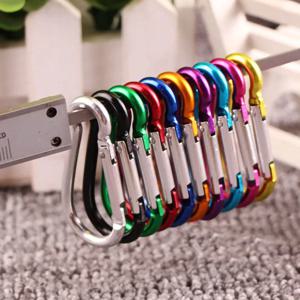 20PCS 알루미늄 합금 Carabiner 열쇠 고리 클립 열쇠 고리 스냅 후크 물병 버클 야외 캠핑 여행 등산 액세서리