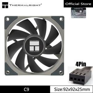 Thermalright TL-C9 92mm 케이스 팬, 2000 RPM, 4핀 PWM, S-FDB V2 베어링, 고성능 팬