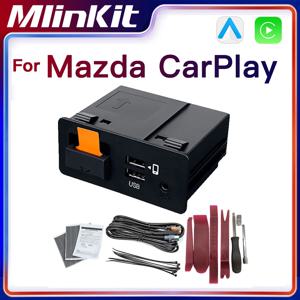 Mazda 2 3 6 CX3 CX5 CX8 CX9 MX5 miata TK78669U0C 개조 키트 00008FZ34 용 새로운 업그레이드 CarPlay 안드로이드 자동 USB 허브 어댑터