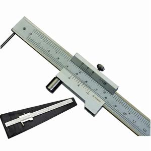 0-200mm 마킹 버니어 캘리퍼스(카바이드 스크라이버 포함) 평행 마킹 게이징 룰러 측정 도구 1개 니들 포함