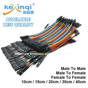듀퐁 라인 10cm 15cm 20cm 30cm 40cm 남성/여성-남성/여성 점퍼 와이어 Arduino DIY 키트 용 듀퐁 케이블 40Pin 2.54mm