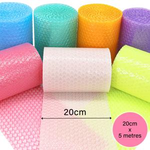20cm x 5 미터 핑크 블루 러블리 하트 모양 버블 랩 충격 방지 패키지 선물 상자 깨지기 쉬운 유리 제품 팩 파티 장식