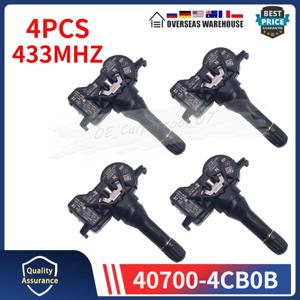 40700-4CB0B 407704 닛산 Armada Leaf Qashqai Lada Renault Megane Infiniti Qx50 433Mhz TPMS 용 CB1B 타이어 압력 모니터 센서