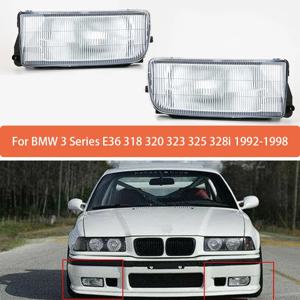BMW 3 시리즈 E36 용 전구가있는 ​​앞 범퍼 안개등 램프 318 320 323 325 328i 1992-1996 1997 1998 63171387091 63171387092