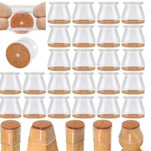 16/4pcs 의자 다리 모자 실리콘 피트 보호대 패드 가구 테이블 커버 양말 플러그 커버 가구 레벨링 피트 홈 장식