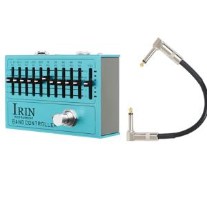 IRIN AN-40 10 밴드 EQ 일렉트릭 기타 이펙트 페달 컨트롤러 이퀄라이저, 트루 바이패스 조절 가능한 노브, 기타 액세서리 부품