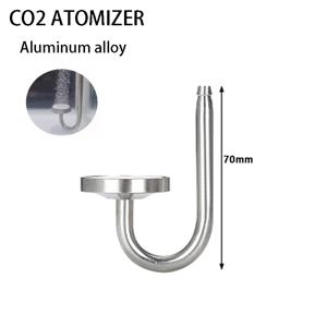 ZRDR 수족관 CO2 분무기 어항 알루미늄 합금 CO2 디퓨저 CO2 조절 발생기 시스템 CO2 정화기 수생 식물 CO2 분무기