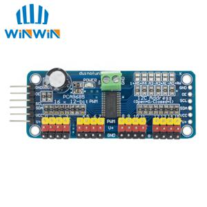 1pcs PCA9685 16 채널 12 비트 PWM 서보 모터 드라이버 I2C 모듈 로봇