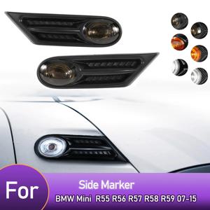 BMW 미니 쿠퍼 R56 R57 R58 R59 2007-2013 OEM 63137260202 63137260201용 사이드 마커 펜더 메이커 방향지시등