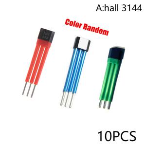 10Pcs Electrocar 모터 홀 센서 3144 41F 43F 413 고온 절연 슬리브 홀 요소 스위치 13A A44E 센서