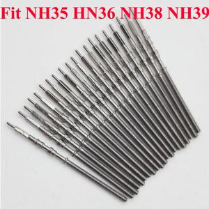 시계 줄기 스테인레스 스틸 예비 부품 NH35 NH36 NH34 NH38 NH39 크라운 자동 기계식 무브먼트 시계 부품 크라운 줄기