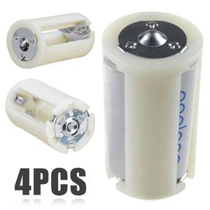 4pcs AA To D 배터리 상자 고품질 3x AA To D 크기 배터리 어댑터 변환기 홀더 배터리 보관 용 스위처 케이스 상자