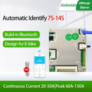 JiaBaiDa 자동 식별 7s-14s 7S 8S 9S 10S 11S 12S 13S 14S 20A 30A LFP NMC 스마트 BMS 24V 36V 48V 배터리 관리 시스템