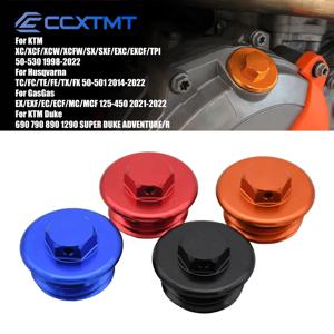 CNC 모토크로스 엔진 오일 필러 플러그 캡 커버, KTM SX XCFW EXC EXCF SXF XCW XC XCF TPI 6 일 2004-2022 85SX 105SX 65SX
