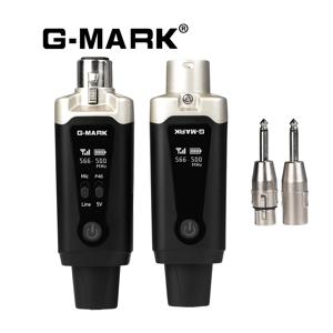 무선 마이크 시스템 G-MARK GX1.1 UHF XLR 어댑터 16 채널 48V 팬텀 전원 응축 용 오디오 송신기 및 수신기