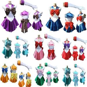 애니메이션 선원 유니폼 코스프레 의상 애니메이션 그림 드레스 Vestido 할로윈 의상 여성 정장 가발 Loli 의류 파티
