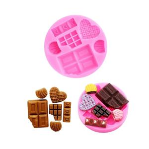 DIY 만화 아이스크림 캔디 캔디 케이크 실리콘 금형 수제 초콜릿 교묘한 케이크 디저트 장식 베이킹 가제트 금형