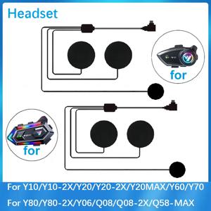 Y10/Y10-2x/Y20/Y20-2x/Y20max/Y60/Y70/Y80/Y80-2x/Y06/Q08/Q08-2x/Q58max 오토바이 헬멧 블루투스 인터콤에 적합한 헤드셋