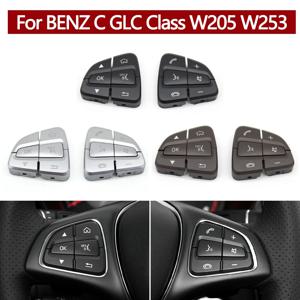W205 W253 자동차 스티어링 휠 스위치 제어 버튼 벤츠 C GLC 클래스 C180 C200 C300 용 다기능 스위치 버튼 0999050200