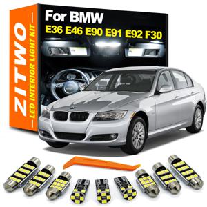 완벽한 Canbus LED 전구 인테리어 돔 독서 도어 수화물 조명 키트 BMW 3 시리즈 E36 E46 E90 E91 E92 E93 F30 F31 1992-2018