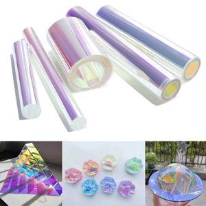 오로라 레이저 필름 호일 수지 쥬얼리 물건 반사 스티커 레이저 필름 DIY 공예 에폭시 실리콘 몰드 필링 네일 아트 Supplie