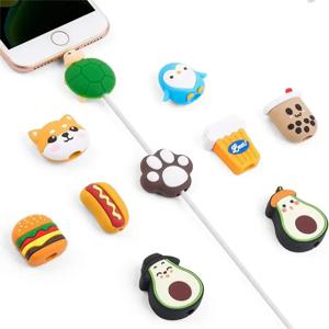 아이폰 USB 케이블 보호 커버 코드 와인더 데이터 라인 세이버 케이블 보호기 (1개)