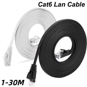 1000Mbps 플랫 이더넷 Cat6 랜 10m UTP Cat 6 RJ 45 네트워크 케이블 RJ45 트위스트 페어 패치 코드 노트북 라우터용 1/2/3/5/30M