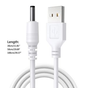 USB to DC 3.5mm 전원 케이블 잭 커넥터 5V 충전기 전원 케이블 3.5*1.35mm 범용 허브 미니 팬 라우터 스피커 MP3/MP4